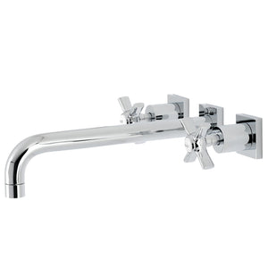 Millennium Two-Handle 3-Hole Wall Mount Roman Tub Faucet