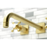 Metropolitan Two-Handle 3-Hole Wall Mount Roman Tub Faucet