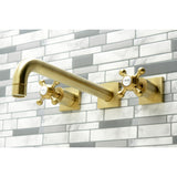 Metropolitan Two-Handle 3-Hole Wall Mount Roman Tub Faucet