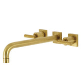 Manhattan Two-Handle 3-Hole Wall Mount Roman Tub Faucet