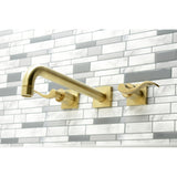 NuWave Two-Handle 3-Hole Wall Mount Roman Tub Faucet