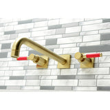 Kaiser Two-Handle 3-Hole Wall Mount Roman Tub Faucet