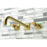 Kaiser Two-Handle 3-Hole Wall Mount Roman Tub Faucet