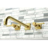 Concord Two-Handle 3-Hole Wall Mount Roman Tub Faucet