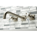 Metropolitan Two-Handle 3-Hole Wall Mount Roman Tub Faucet