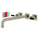 Kaiser Two-Handle 3-Hole Wall Mount Roman Tub Faucet