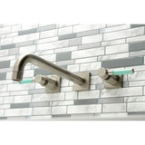 Kaiser Two-Handle 3-Hole Wall Mount Roman Tub Faucet