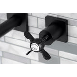 Essex Two-Handle 3-Hole Wall Mount Bathroom Faucet