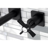 Millennium Double-Handle 3-Hole Wall Mount Bathroom Faucet