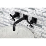 Millennium Double-Handle 3-Hole Wall Mount Bathroom Faucet