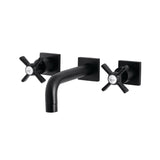 Millennium Double-Handle 3-Hole Wall Mount Bathroom Faucet