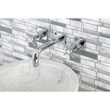 Essex Two-Handle 3-Hole Wall Mount Bathroom Faucet