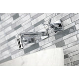 Millennium Double-Handle 3-Hole Wall Mount Bathroom Faucet