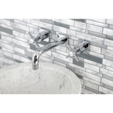 Millennium Double-Handle 3-Hole Wall Mount Bathroom Faucet