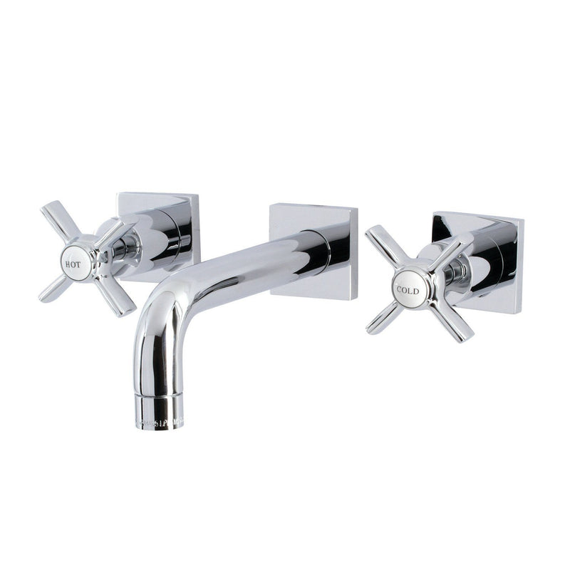 Millennium Double-Handle 3-Hole Wall Mount Bathroom Faucet