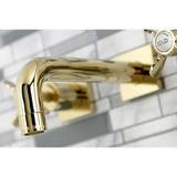 Essex Two-Handle 3-Hole Wall Mount Bathroom Faucet