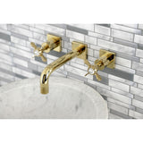 Essex Double-Handle 3-Hole Wall Mount Bathroom Faucet