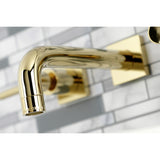 Concord Two-Handle 3-Hole Wall Mount Bathroom Faucet