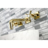 Millennium Double-Handle 3-Hole Wall Mount Bathroom Faucet