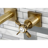 Essex Two-Handle 3-Hole Wall Mount Bathroom Faucet