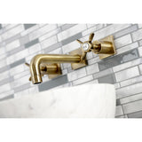 Essex Two-Handle 3-Hole Wall Mount Bathroom Faucet