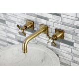 Essex Two-Handle 3-Hole Wall Mount Bathroom Faucet