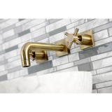 Concord Double-Handle 3-Hole Wall Mount Bathroom Faucet