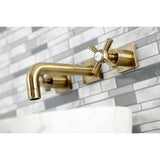 Millennium Double-Handle 3-Hole Wall Mount Bathroom Faucet