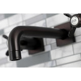 Essex Two-Handle 3-Hole Wall Mount Bathroom Faucet