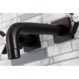 Millennium Double-Handle 3-Hole Wall Mount Bathroom Faucet