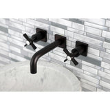 Millennium Double-Handle 3-Hole Wall Mount Bathroom Faucet
