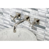 Essex Two-Handle 3-Hole Wall Mount Bathroom Faucet