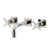 Essex Two-Handle 3-Hole Wall Mount Bathroom Faucet