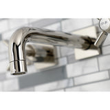 Millennium Double-Handle 3-Hole Wall Mount Bathroom Faucet