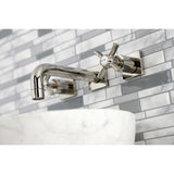 Millennium Double-Handle 3-Hole Wall Mount Bathroom Faucet
