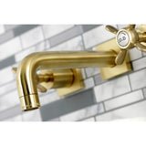 Essex Two-Handle 3-Hole Wall Mount Bathroom Faucet