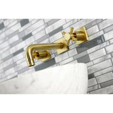 Concord Double-Handle 3-Hole Wall Mount Bathroom Faucet