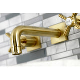 Millennium Double-Handle 3-Hole Wall Mount Bathroom Faucet