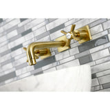 Millennium Double-Handle 3-Hole Wall Mount Bathroom Faucet