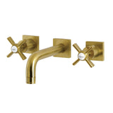 Millennium Double-Handle 3-Hole Wall Mount Bathroom Faucet