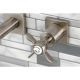 Essex Two-Handle 3-Hole Wall Mount Bathroom Faucet