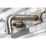 Essex Two-Handle 3-Hole Wall Mount Bathroom Faucet