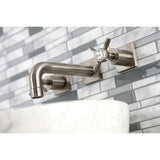 Essex Two-Handle 3-Hole Wall Mount Bathroom Faucet