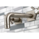 Millennium Double-Handle 3-Hole Wall Mount Bathroom Faucet