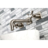 Millennium Double-Handle 3-Hole Wall Mount Bathroom Faucet