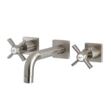 Millennium Double-Handle 3-Hole Wall Mount Bathroom Faucet