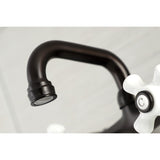 Kingston Two-Handle 2-Hole Wall Mount Bar Faucet