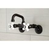 Kingston Two-Handle 2-Hole Wall Mount Bar Faucet