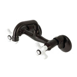 Kingston Two-Handle 2-Hole Wall Mount Bar Faucet