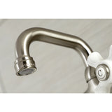 Kingston Two-Handle 2-Hole Wall Mount Bar Faucet